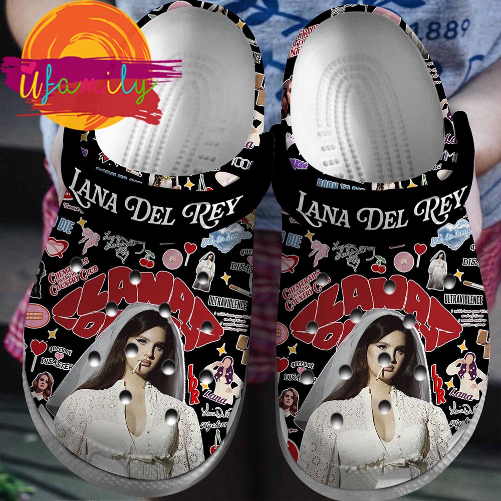Lana Del Rey Lana Del Ray Music Crocs, Lana Del Rey Clogs