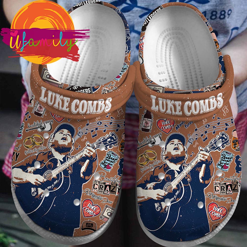 Luke Combs Singer Music Crocs, Luke Combs Singer Clogs