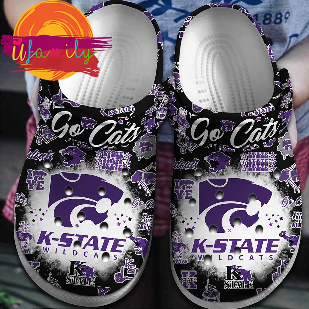 Kansas State Wildcats 2025 NCAA Sport Crocs, Kansas State Wildcats Clogs
