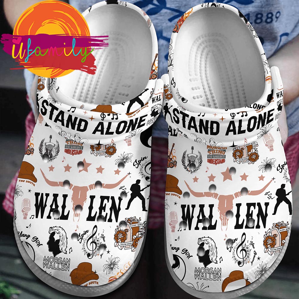 Morgan Wallen Music Stand Alone Ep Crocs, Morgan Wallen Music Clogs