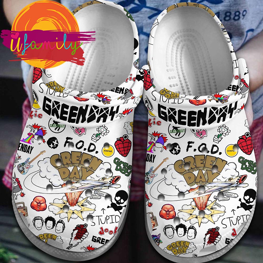 Green Day Band Music Crocs, Green Day Band Clogs