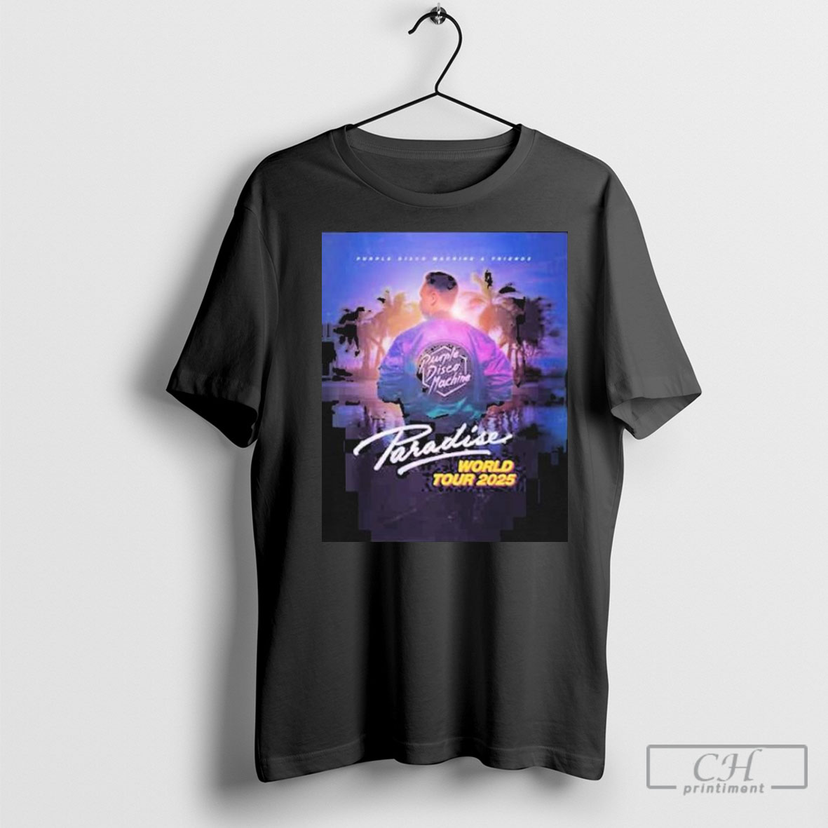 Official Purple Disco Machine And Friends Paradise World Tour 2025 Dates Shirt
