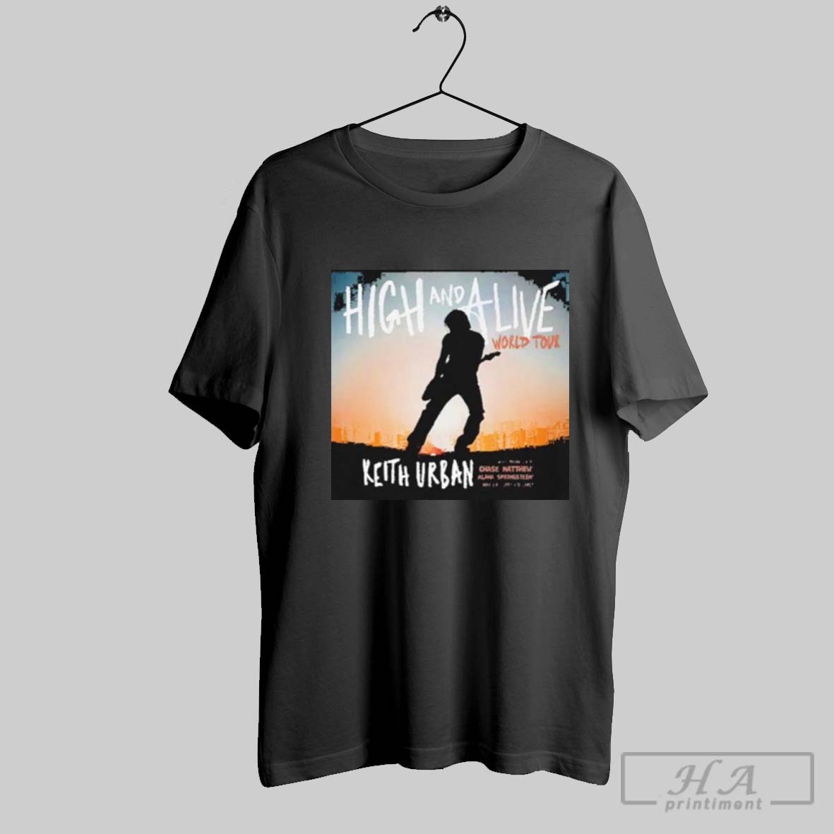 Official Keith Urban High And Alive World Tour 2025 Shirt