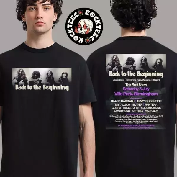 Black Sabbath Back To The Beginning At Villa Park Birmingham On 7 5 2025 Shirt