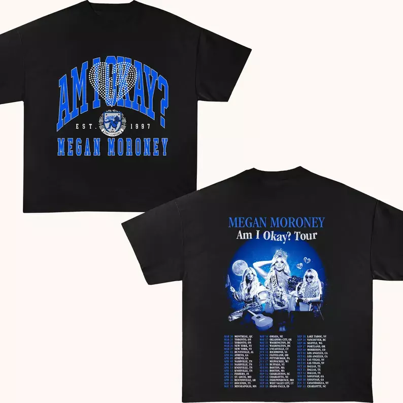 Megan Moroney Shirt, 2025 Megan Moroney Am I Okay Tour Shirt