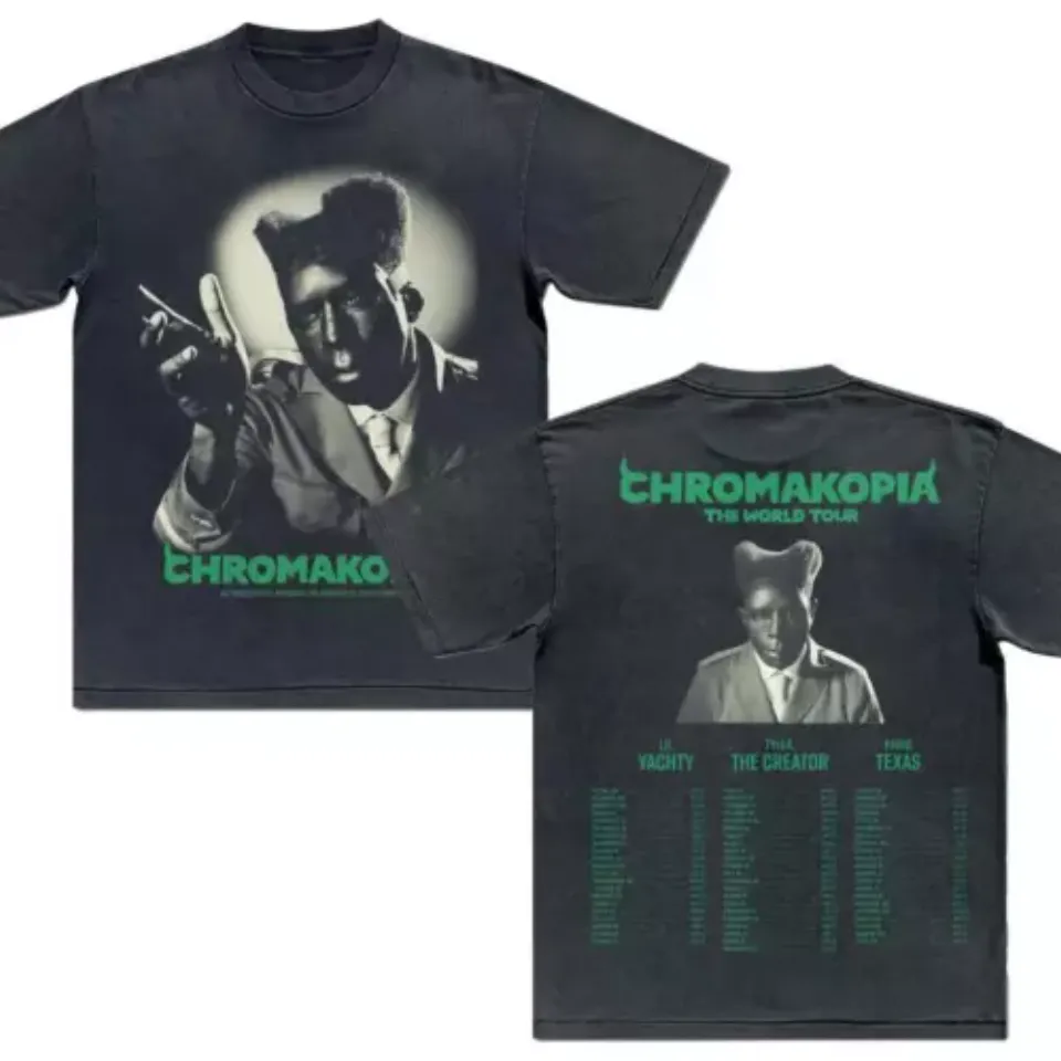 Tyler The Creator Chromakopia The World Tour 2025 Black Shirt