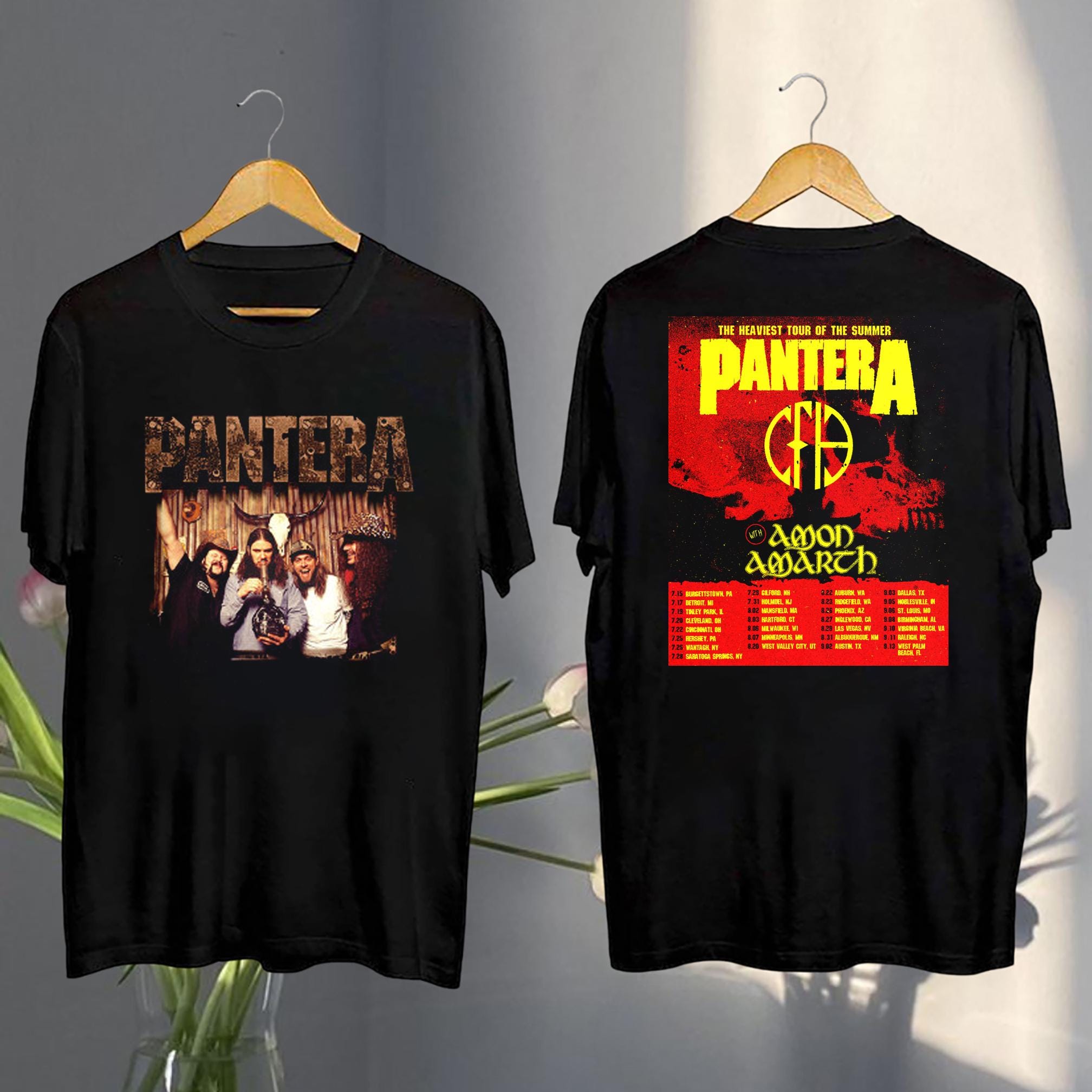 2025 Pantera The Heaviest Tour Of The Summer Shirt, Pantera 2025 Concert, Pantera Fan Gift, Rock Band Pantera Merch, Pantera Graphic Shirt