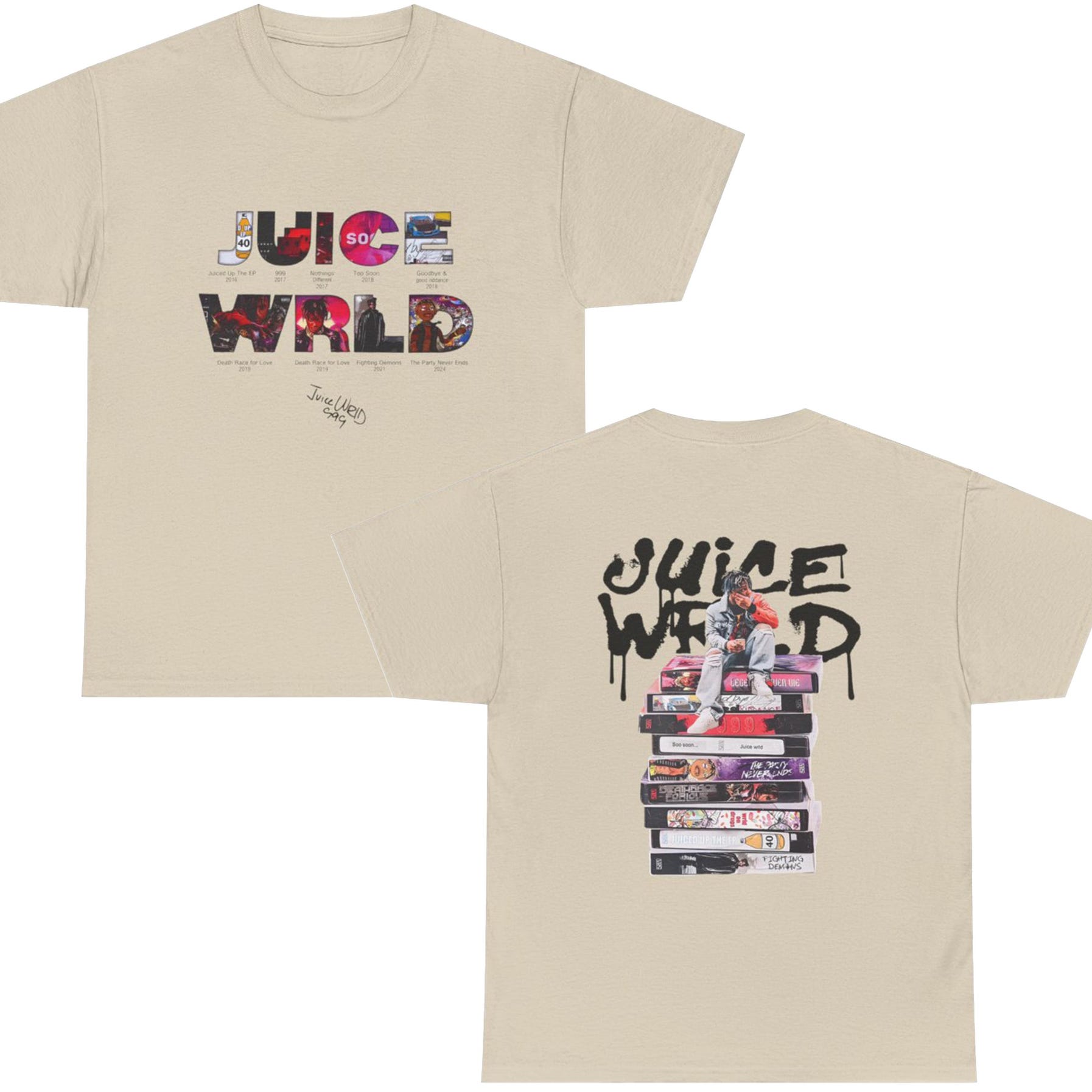 Vintage Juice Wrld Shirt -Custom Retro Design, High Quality Tee, Rapper, Gift