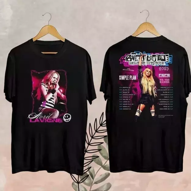 Avril Lavigne Greatest Hits 2025 Tour S To 5X Shirt