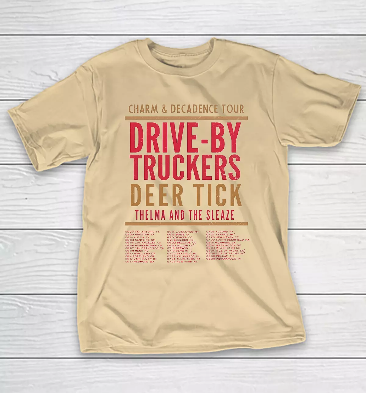 Drive-By Truckers Band Tour 2025 Gift For Fan S To 5Xl Shirt