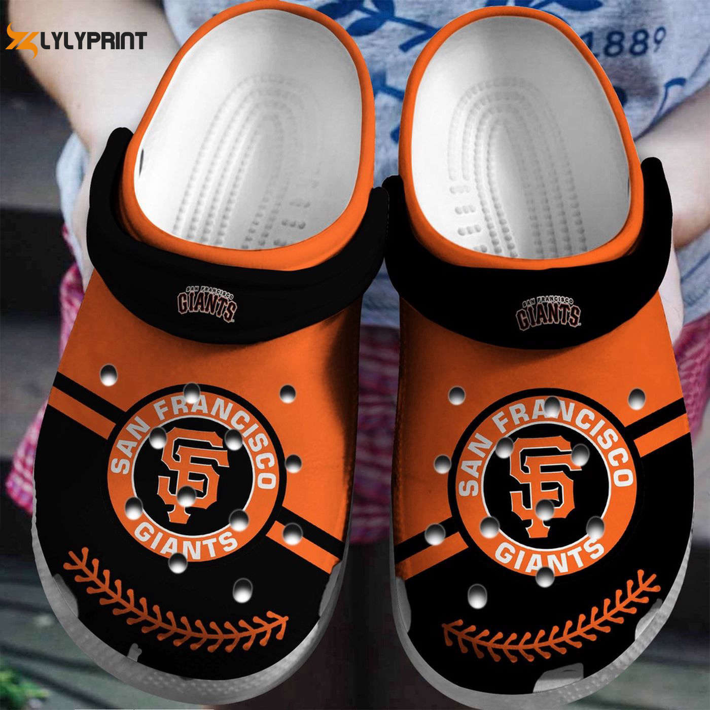 San Francisco Giants Orange-Black Fan Baseball MLB Officially Licensed Crocs Clogs For Men Women and Kids