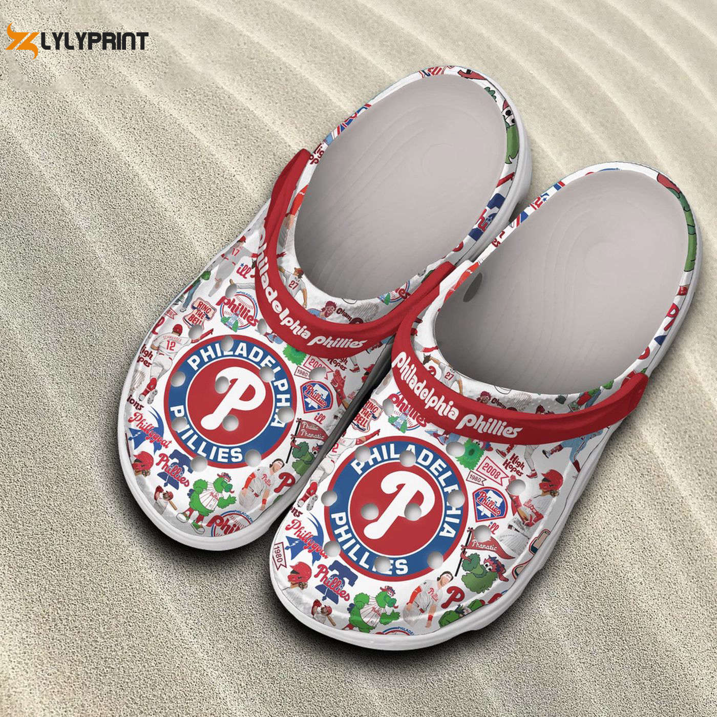 MLB Philadelphia Phillies Gear, Philadelphia Phillies Crocs Clogs For Men Women and Kids