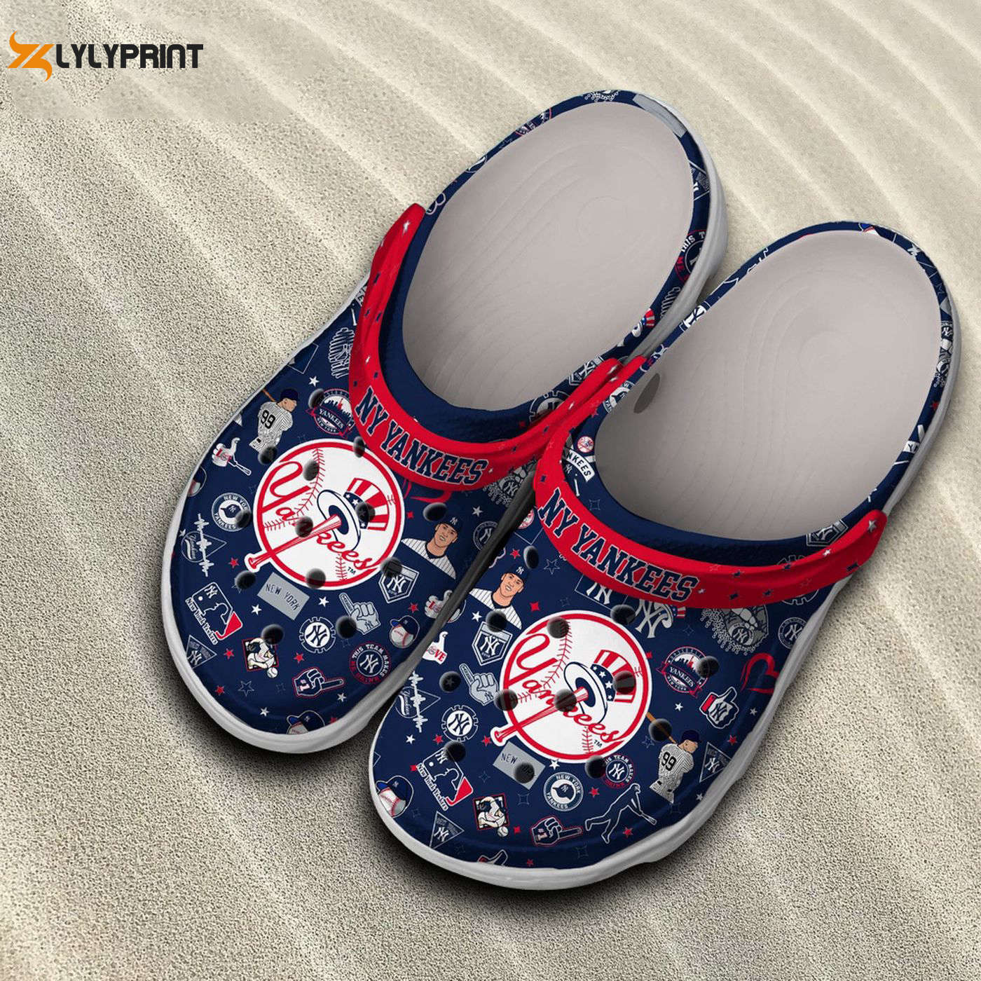 MLB New York Yankees Dark Blue, New York Crocs Clogs For Men Women and Kids