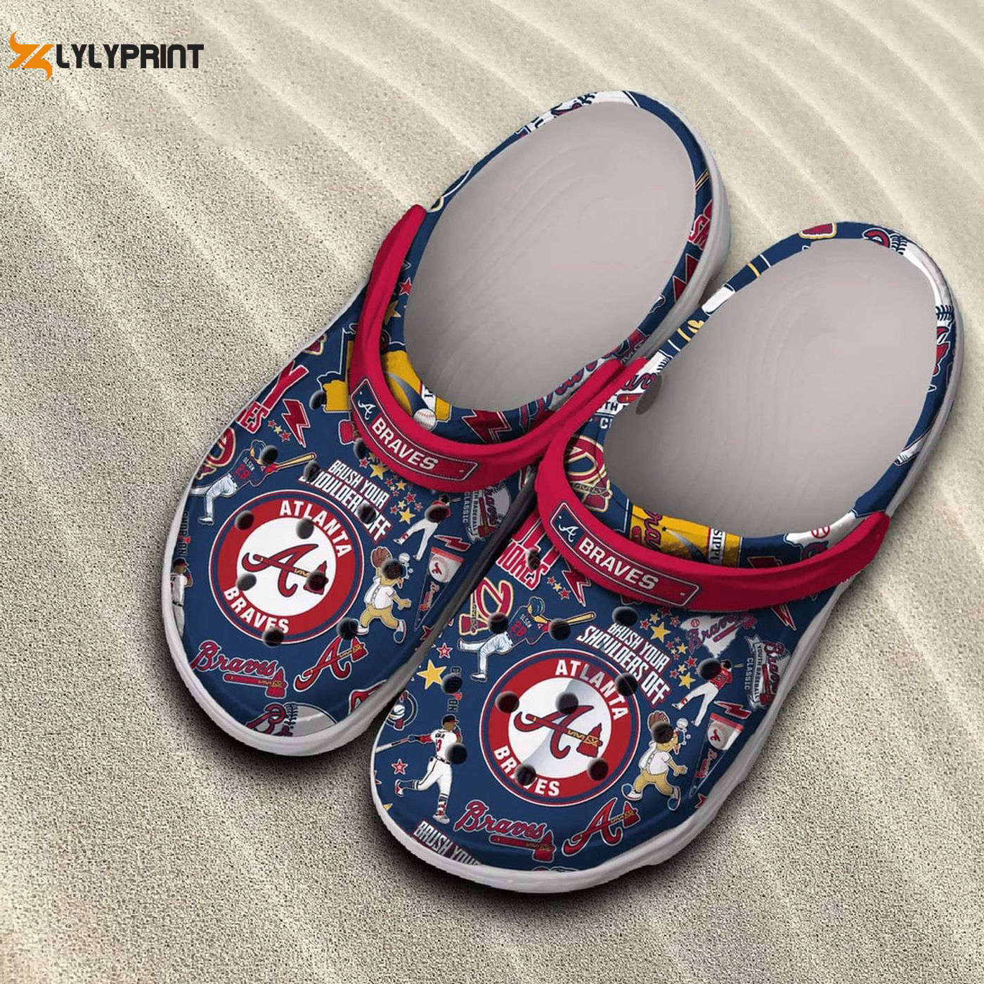 MLB Atlanta Braves Baseball Braves Gear Crocs Clogs For Men Women and Kids