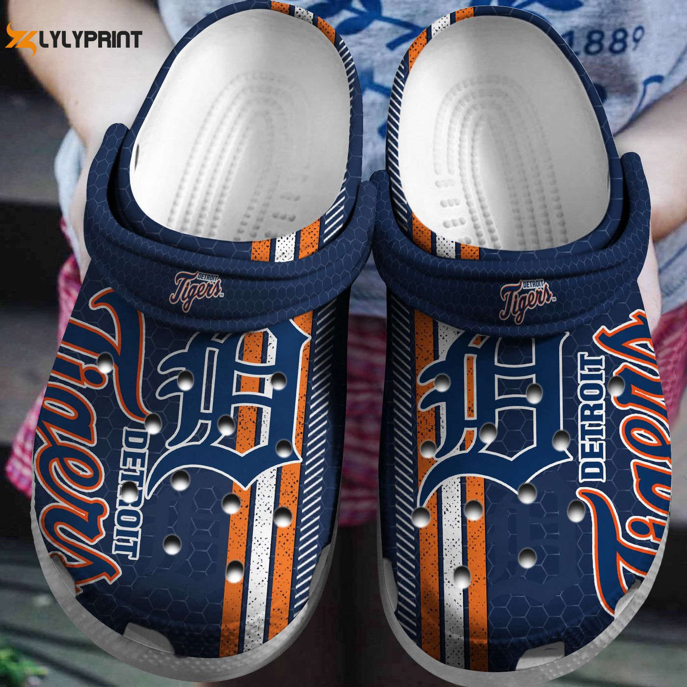 Score Big with MLB Team Detroit Tigers Comfy Crocs Clogs For Men Women and Kids