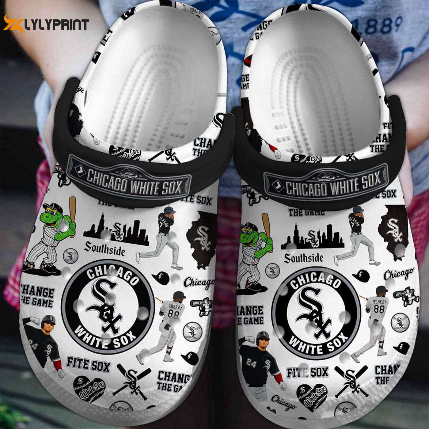 Comfortable MLB Chicago White Sox Perfect for Fans Crocs Clogs For Men Women and Kids