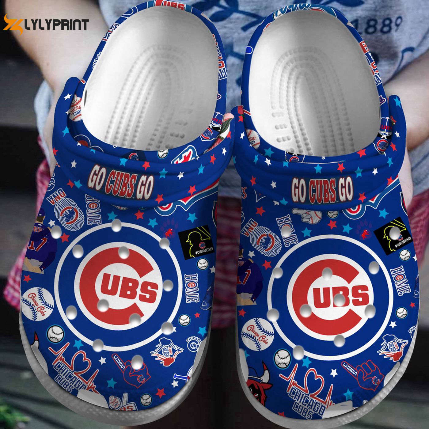 Chicago Cubs MLB Crocband Official Fan, Chicago Cubs Crocs Clogs For Men Women and Kids