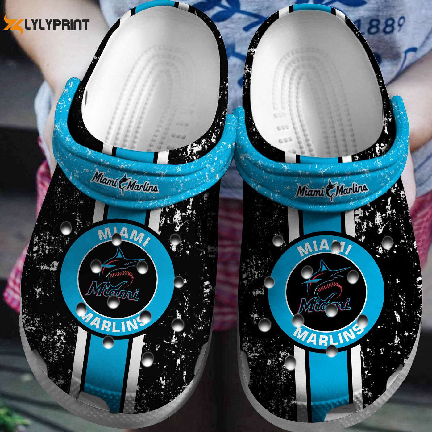 Step into Style with Miami Marlins Hot MLB Team Crocs Clogs For Men Women and Kids