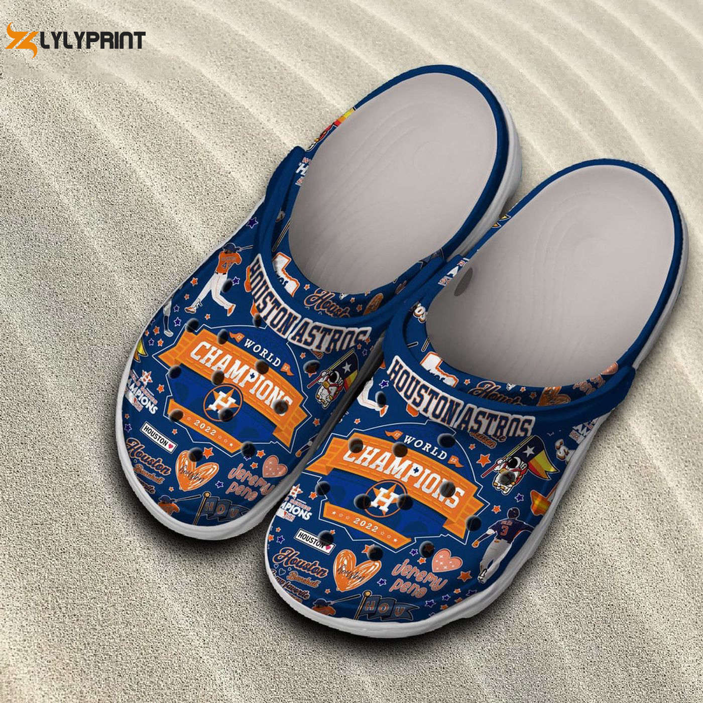 MLB Houston Astros Team s and Comfortable Crocs Clogs For Men Women and Kids