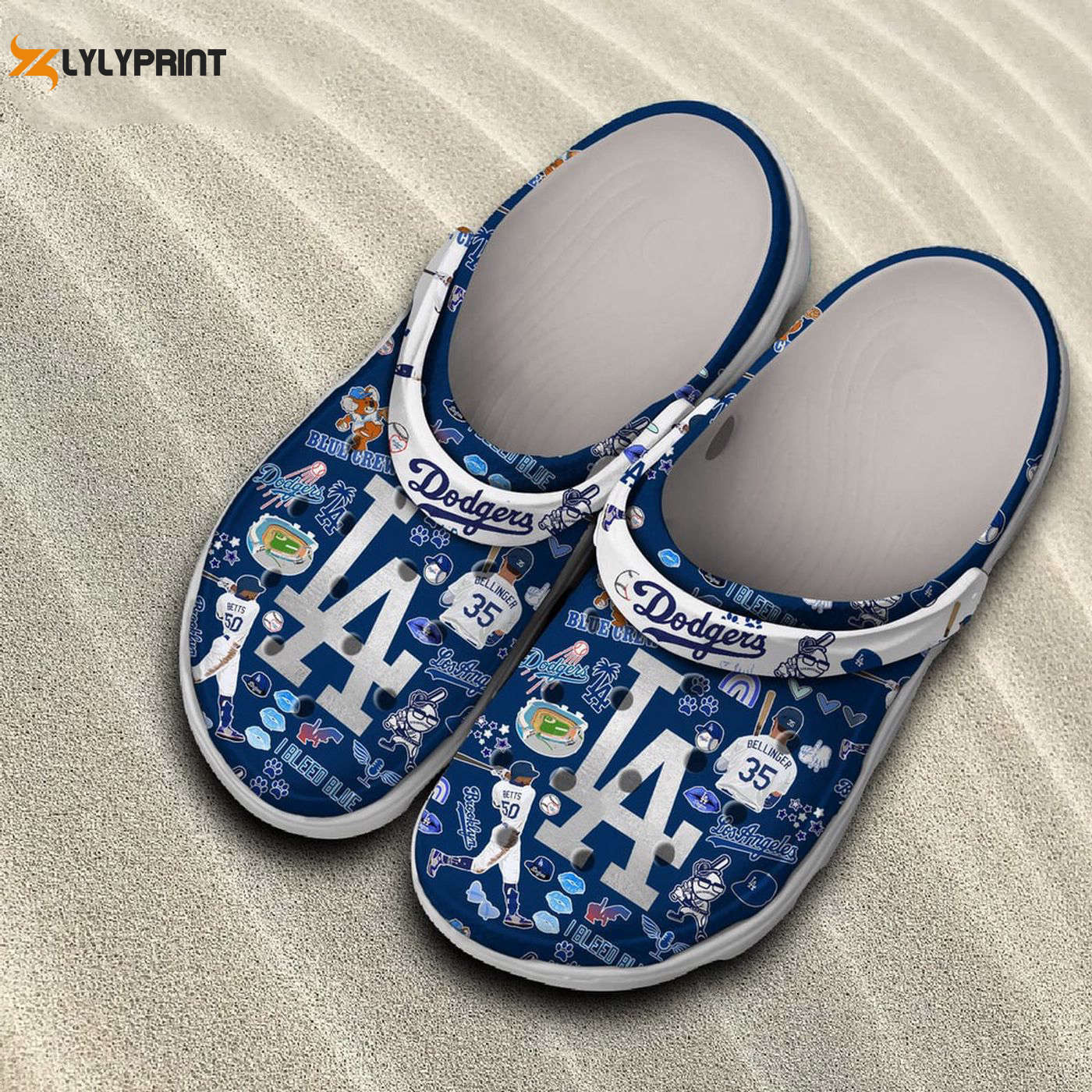 MLB Los Angeles Dodgers, Los Angeles Crocs Clogs For Men Women And Kids 7