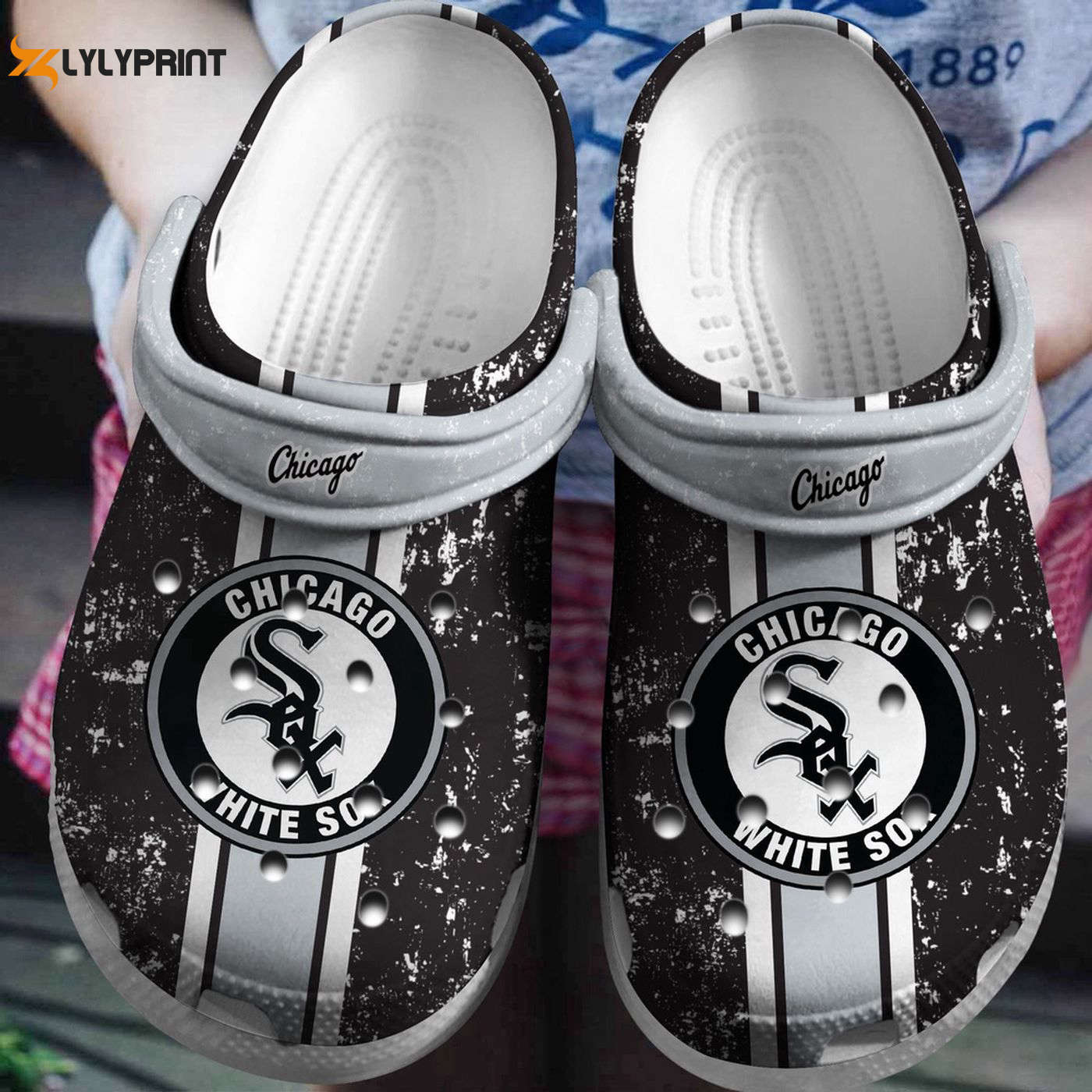 MLB Chicago White Sox Fan Baseball Support Your Team, Chicago White Crocs Clogs For Men Women and Kids