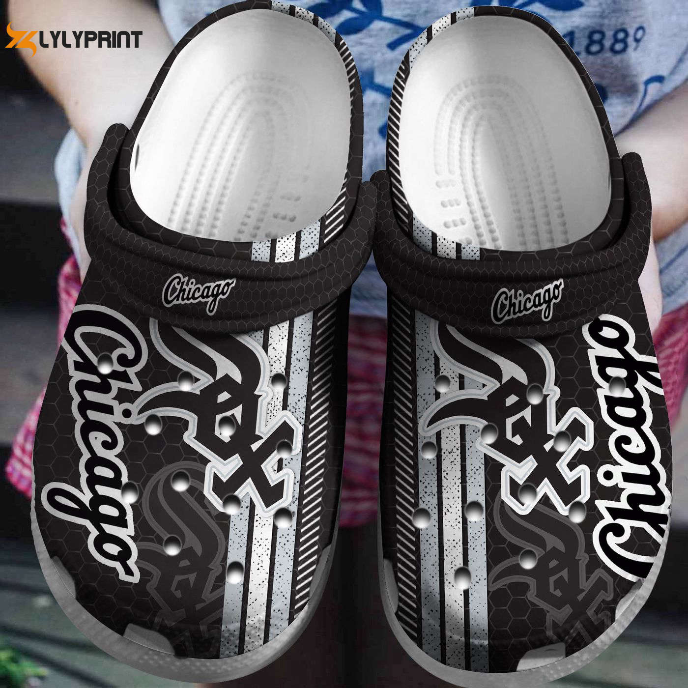 Chicago White Sox Black White Trusted Online Store, Chicago White Sox Crocs Clogs For Men Women and Kids