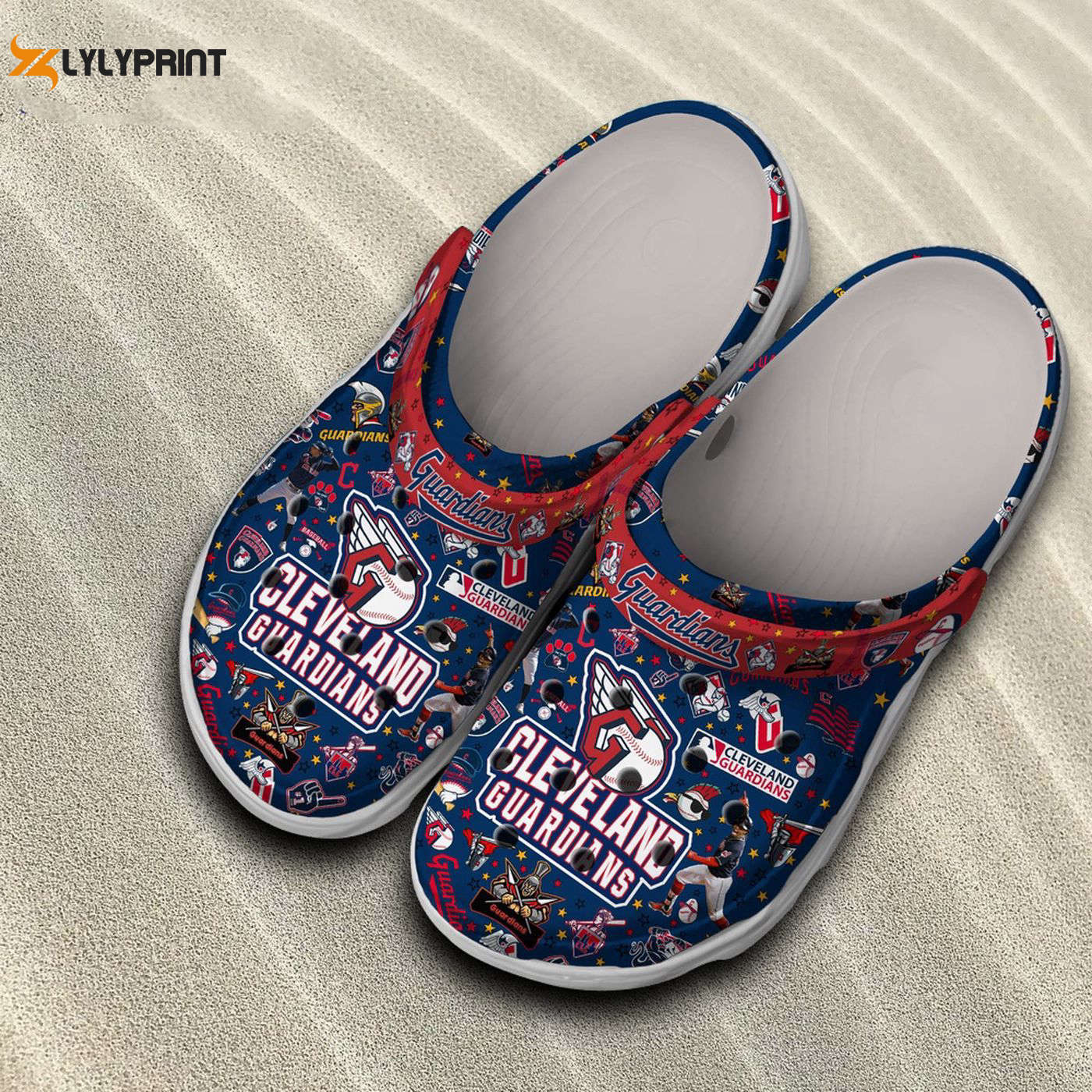 MLB Cleveland Guardians Team, Cleveland Guardians Crocs Clogs For Men Women and Kids