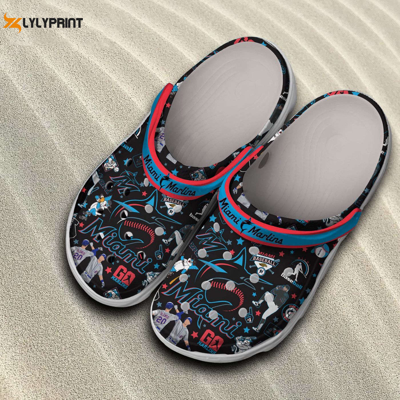 MLB Miami Marlins Marlins, Miami Marlins Crocs Clogs For Men Women and Kids
