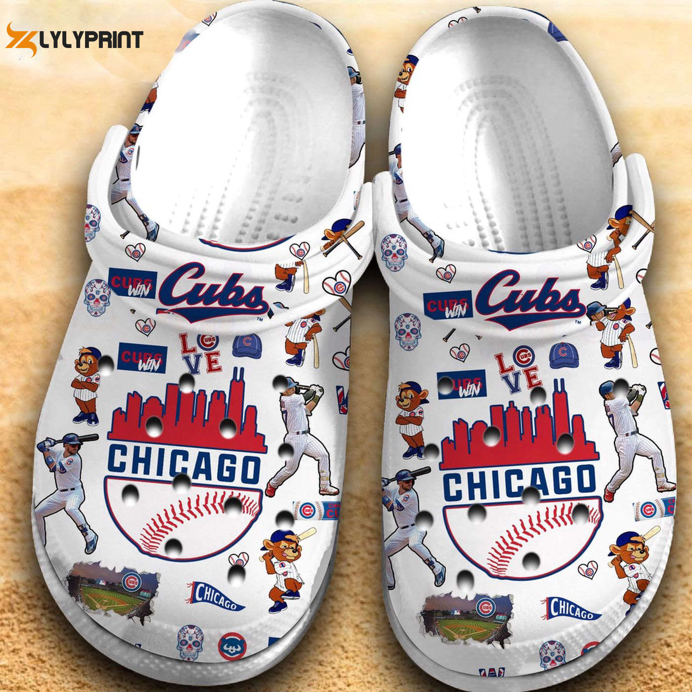 MLB Chicago Cubs Cubs s, Chicago Cubs Crocs Clogs For Men Women and Kids
