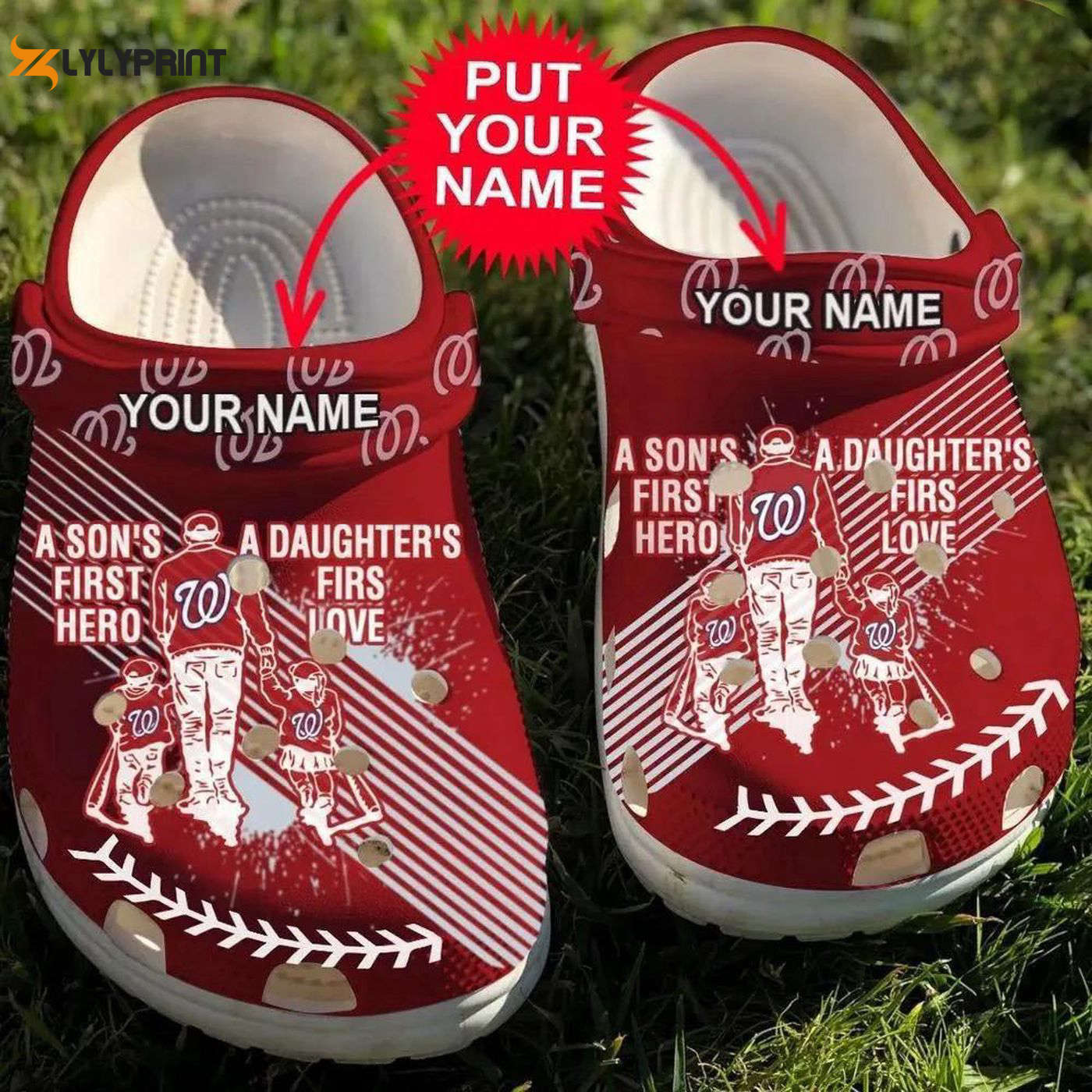 Show Your Love for MLB Washington Nationals Crocs Clogs For Men Women and Kids