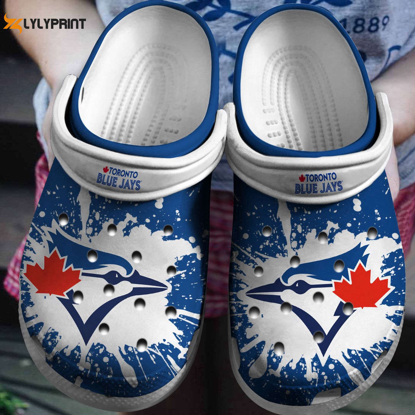 Score in Style with Toronto Blue Jays Blue-White MLB Team Favorites Crocs Clogs For Men Women and Kids