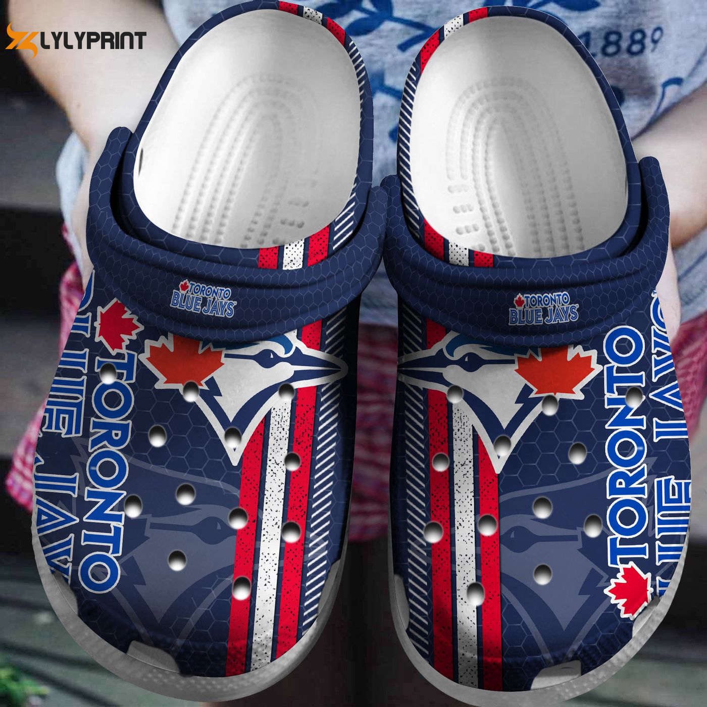 Score Big with Toronto Blue Jays Navy MLB Team Crocs Clogs For Men Women and Kids