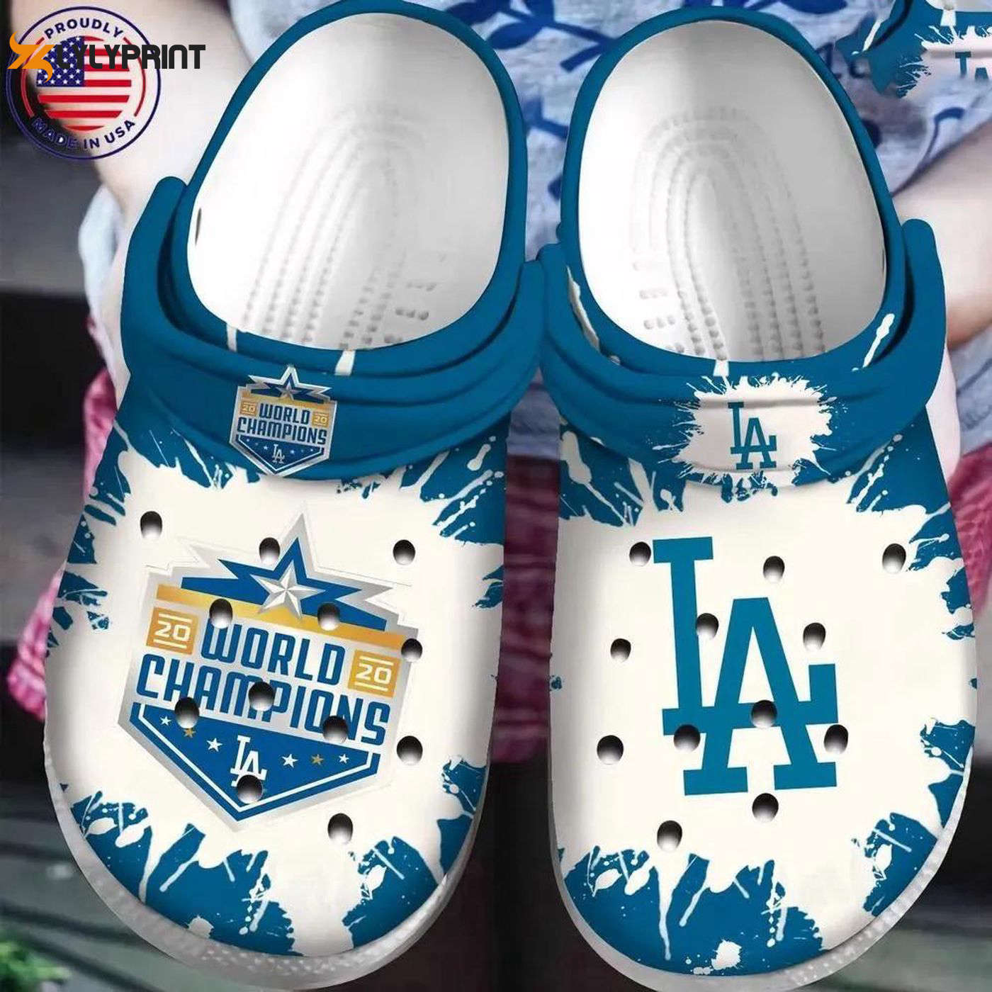 MLB Los Angeles Dodgers World Champions for Fans Crocs Clogs For Men Women and Kids