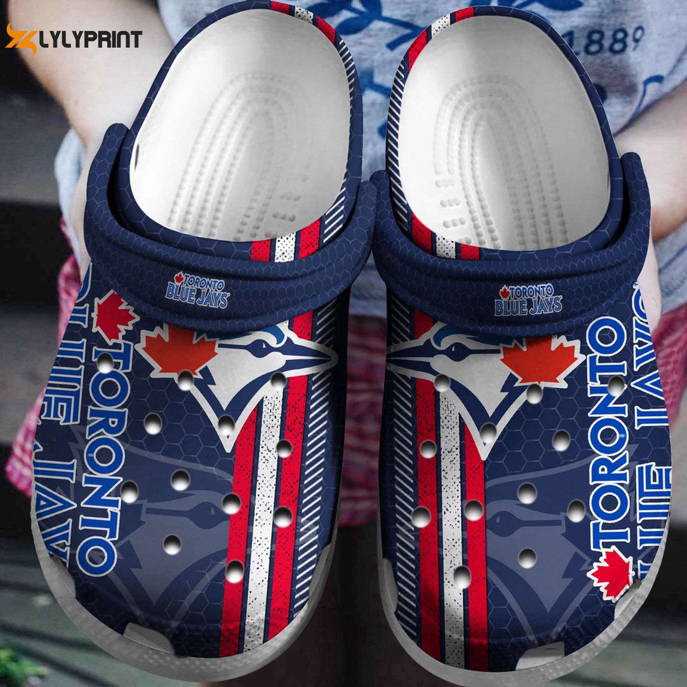 MLB Toronto Blue Jays Navy for Baseball Fans Crocs Clogs For Men Women and Kids