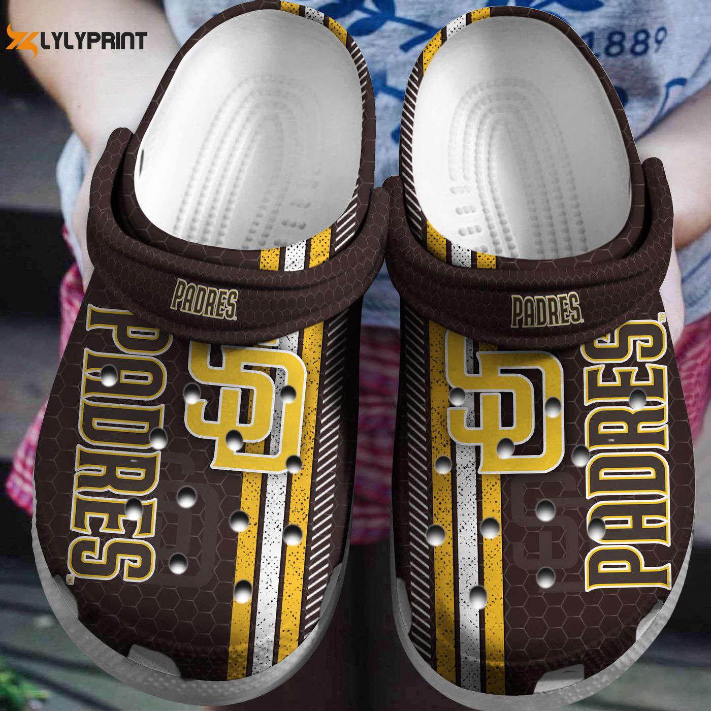 San Diego Padres MLB Team, San Diego Padres Crocs Clogs For Men Women and Kids