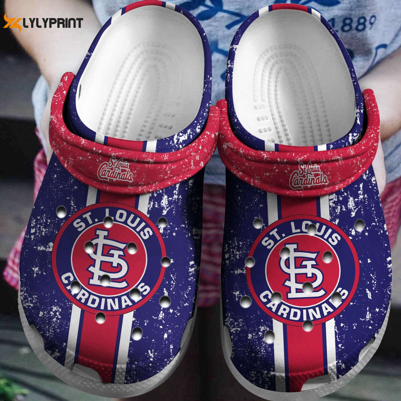 St Louis Cardinals Red-Purple MLB Team Crocs Clogs For Men Women and Kids
