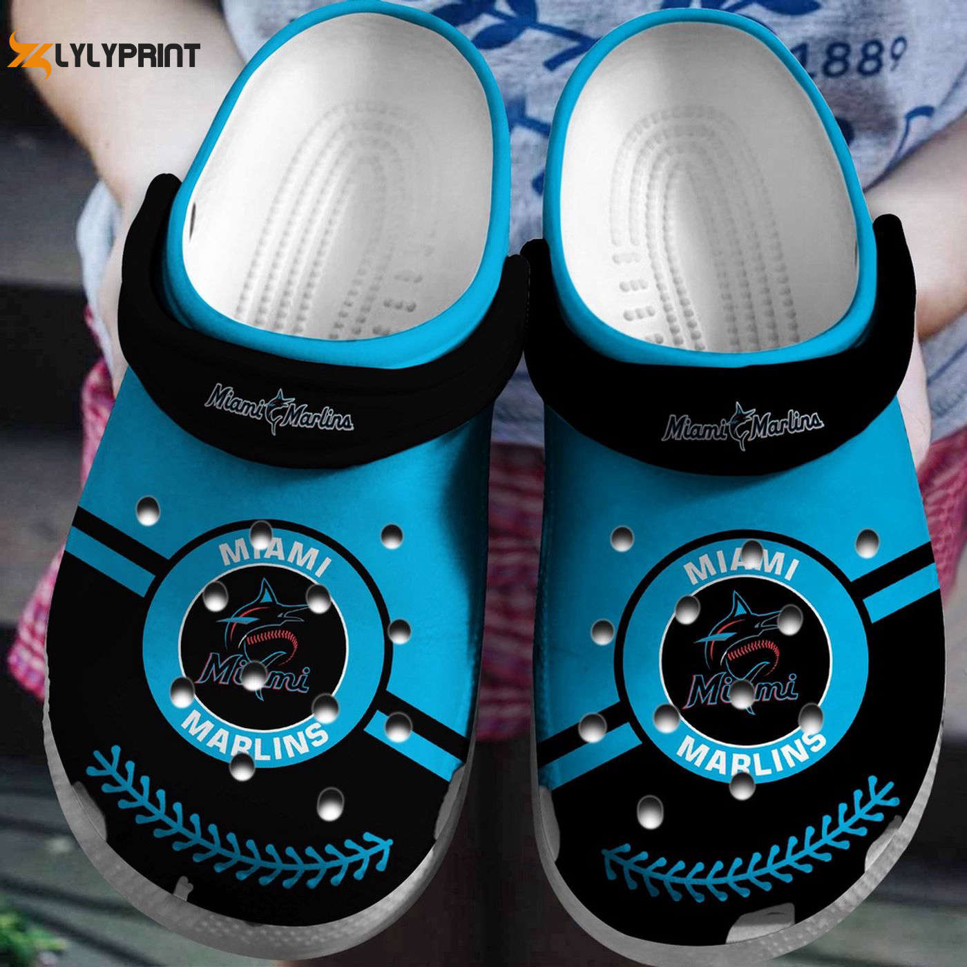 MLB Miami Marlins, Miami Marlins Crocs Clogs For Men Women and Kids