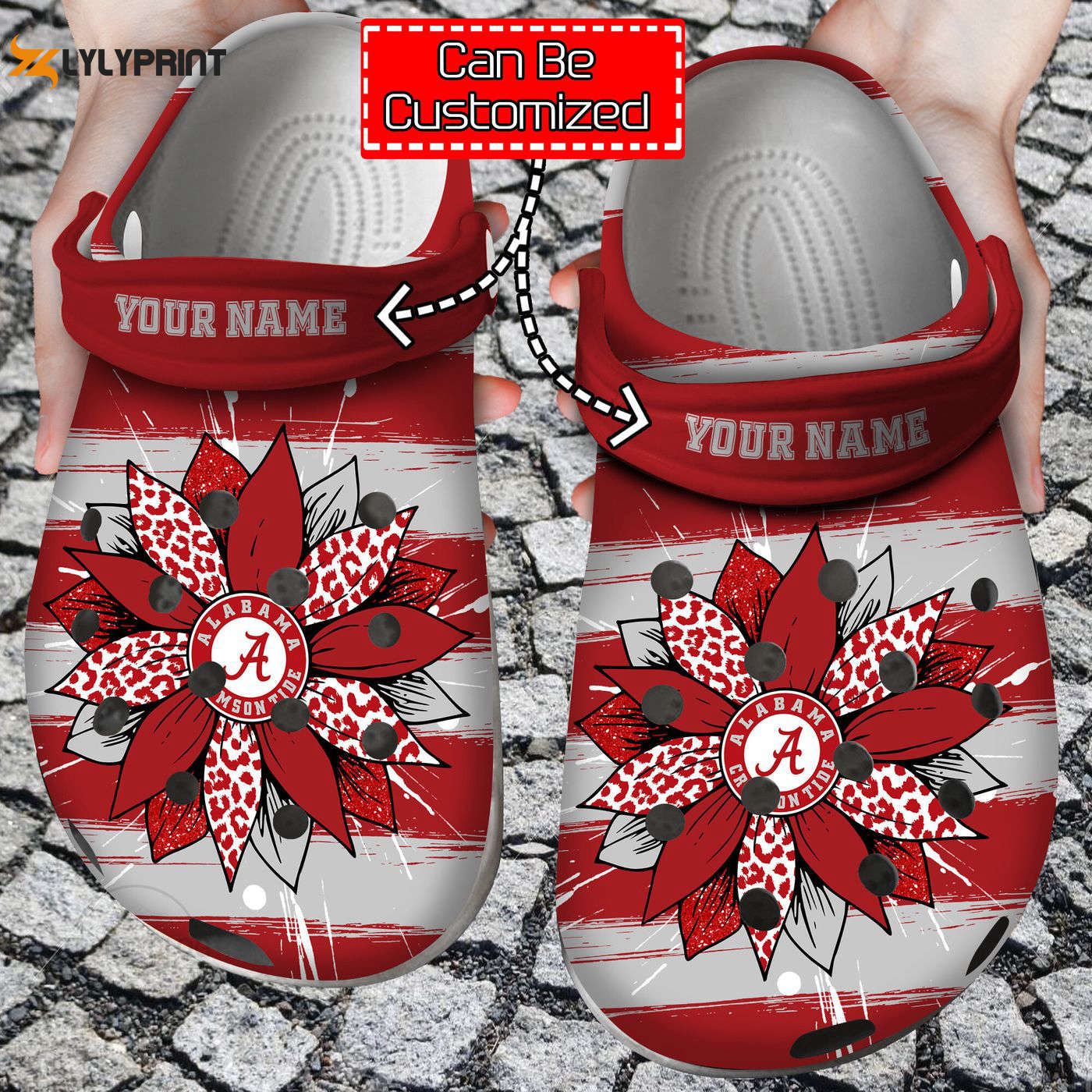 Custom Atlanta Braves Sunflower Print Crocband, Custom Atlanta Braves Crocs Clogs For Men Women and Kids