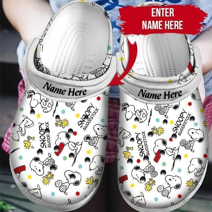 Personalised Snoopy, Personalised Snoopy Crocs Clogs For Men Women And Kids 30