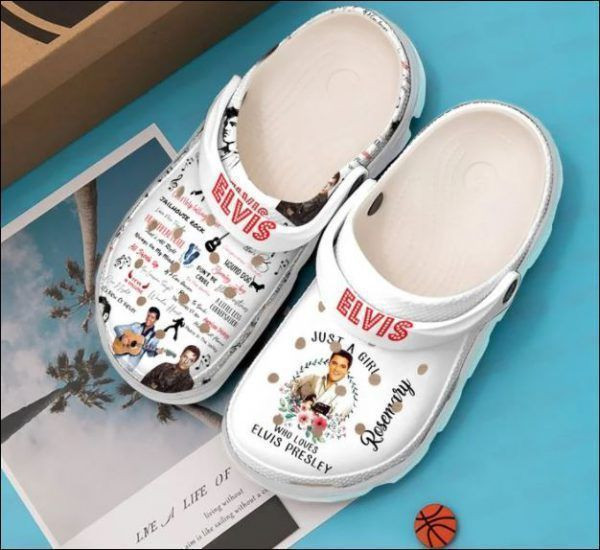Personalized Just A Girl Who Loves Elvis Presley Crocs Clogs For Men Women And Kids 47