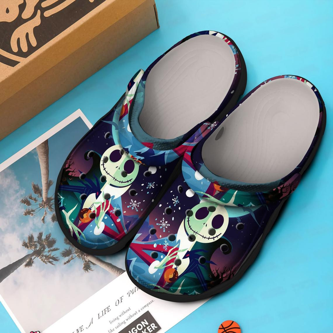 Jack Skellington The Nightmare Crocband Crocs Clogs For Men Women and Kids