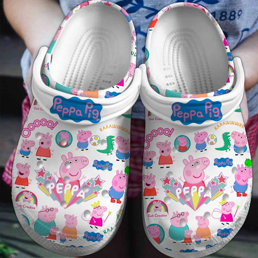 Peppa Pig Cartoon Crocband, Peppa Pig Cartoon Crocs Clogs For Men Women And Kids 82