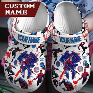 Verse Movie Crocband, Spider Man Across Crocs Clogs For Men Women and Kids 35