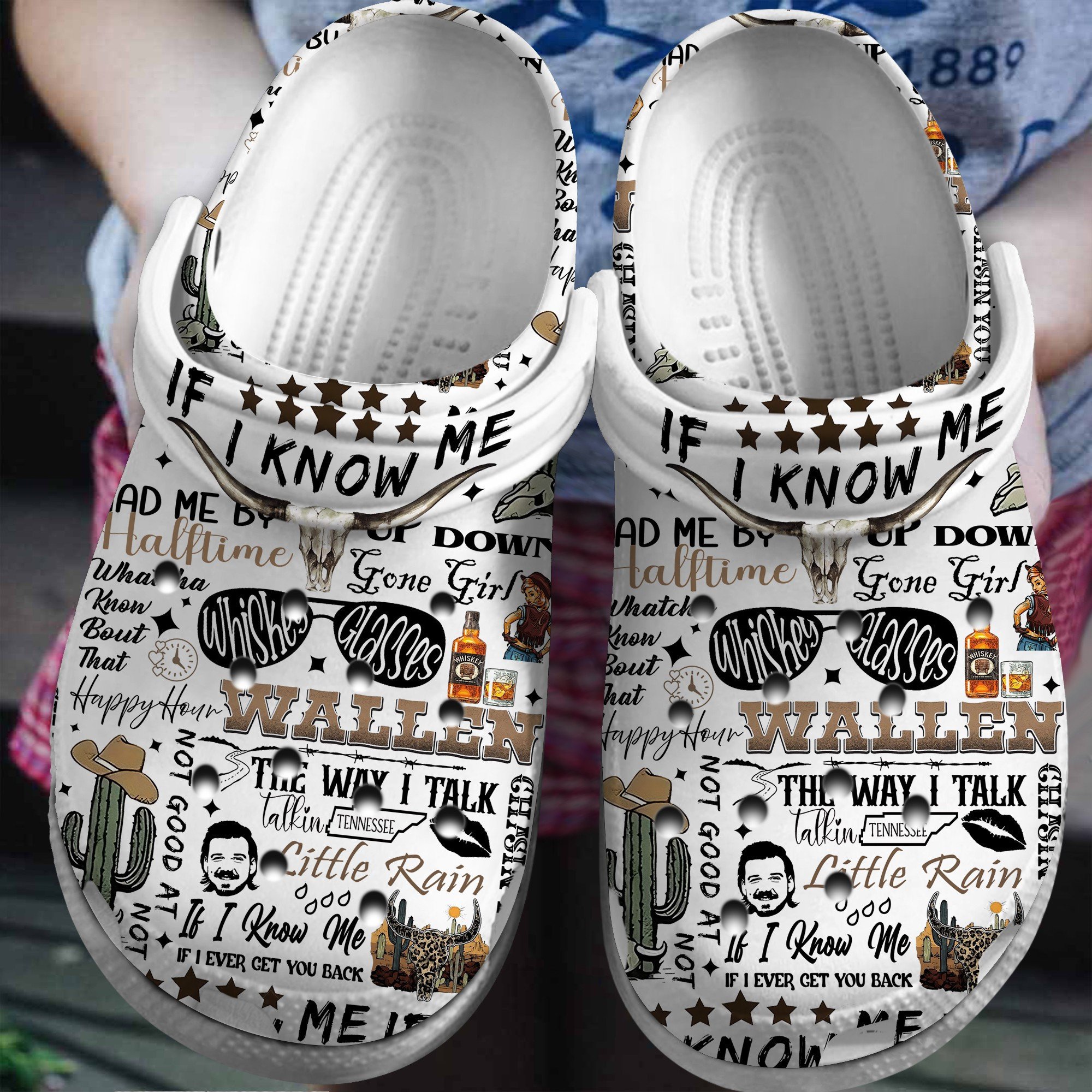 Morgan Wallen Music If I Know Me Crocband Crocs Clogs For Men Women and Kids 26