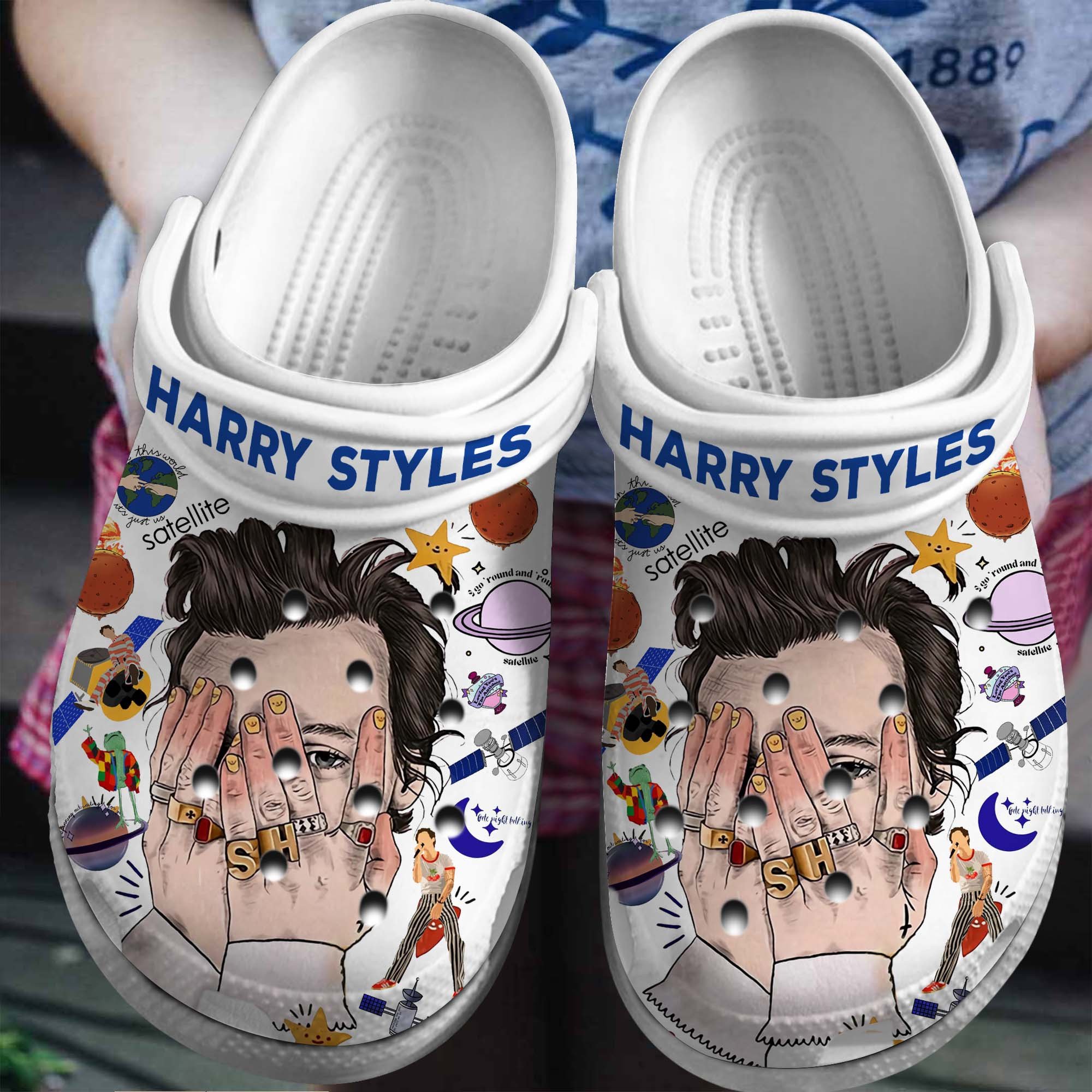 Harry Styles One Direction Band Music Crocband Crocs Clogs For Men Women and Kids 41