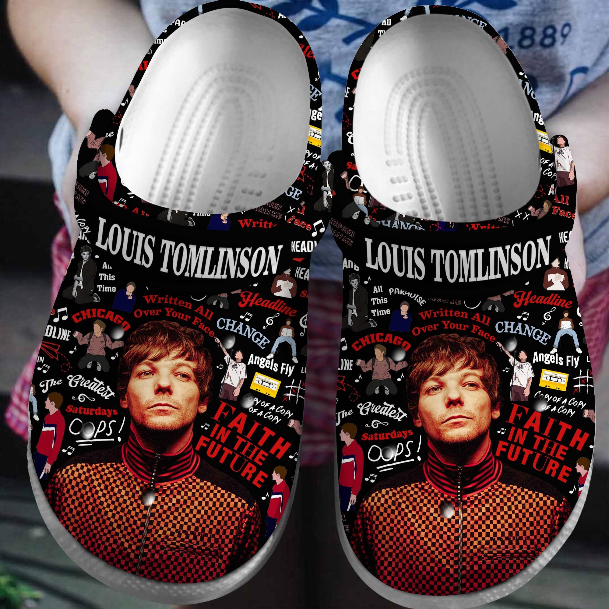 Louis Tomlinson Singer Music Crocband Crocs Clogs For Men Women and Kids 50
