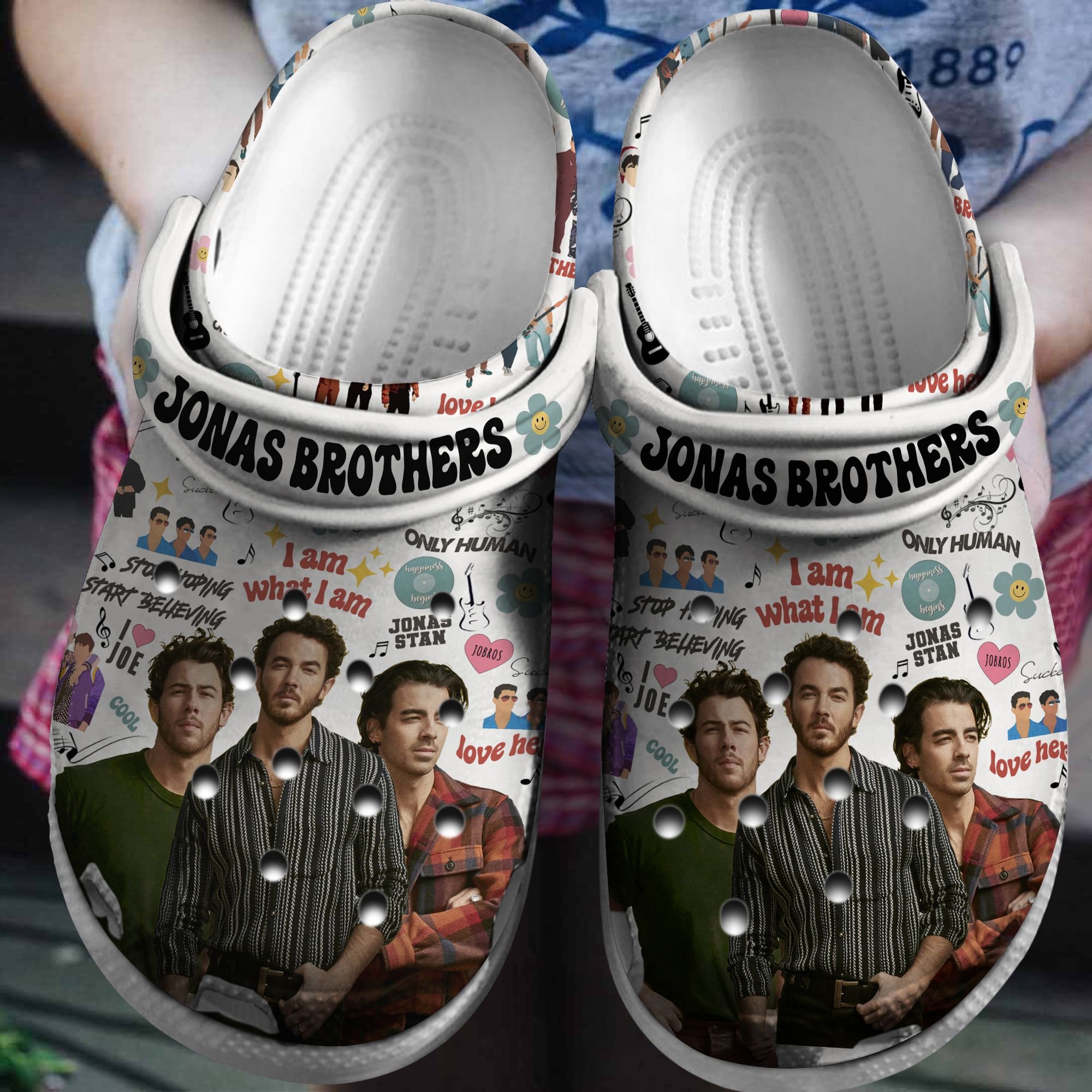 Jonas Brothers Band Music Crocband Crocs Clogs For Men Women and Kids 42