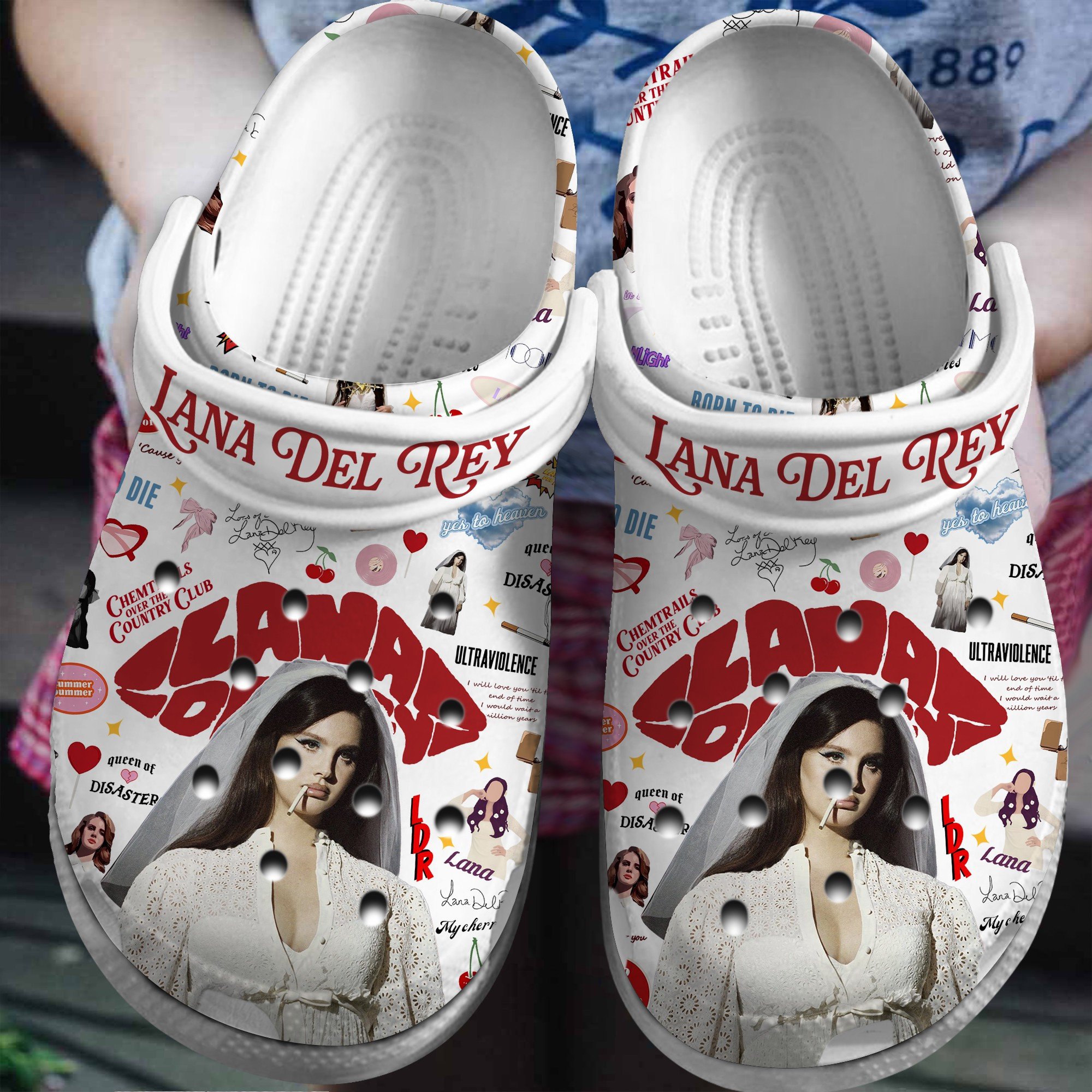 Lana Del Rey Lana Del Ray Music Crocband, Lana Del Rey Crocs Clogs For Men Women and Kids 72