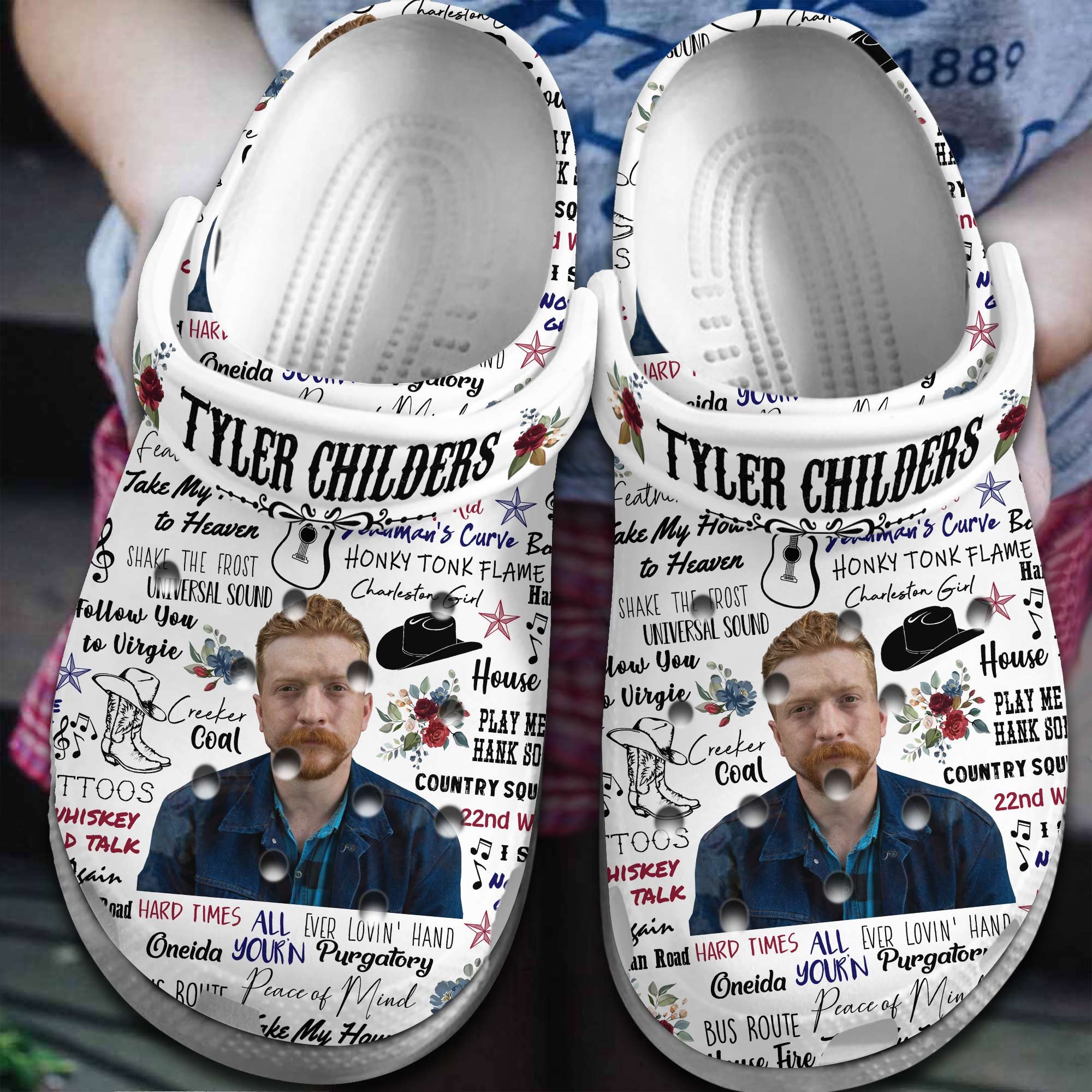 Tyler Childers Music Crocband, Tyler Childers Music Crocs Clogs For Men Women and Kids 78