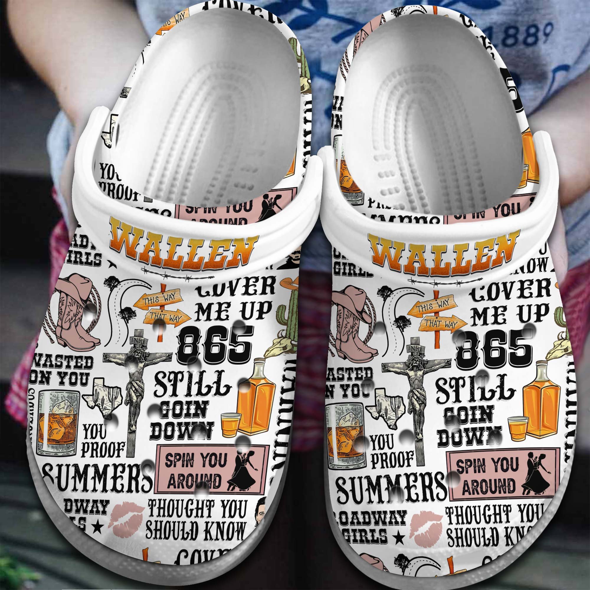 Morgan Wallen Music Crocband, Morgan Wallen Music Crocs Clogs For Men Women and Kids 85